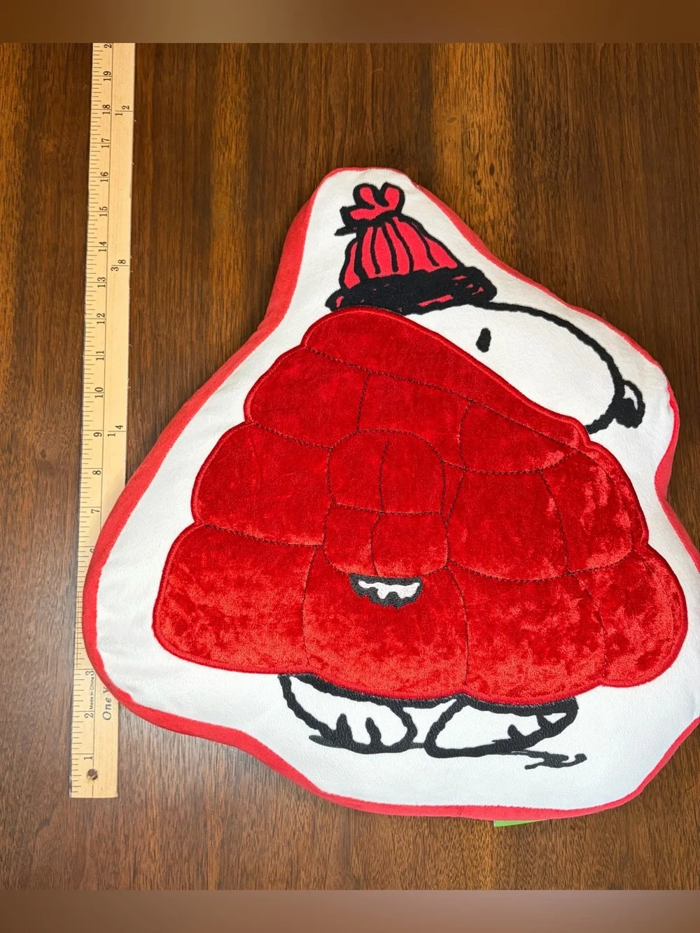 Peanuts Snoopy Red Puffer Winter Hat Jacket Coat Pillow Plush